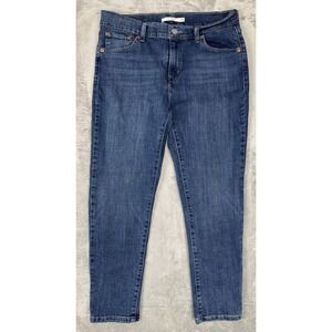 Levi's Jeans Womens Size 29/26 Mid‎ Rise Boyfriend Stretch Blue Denim